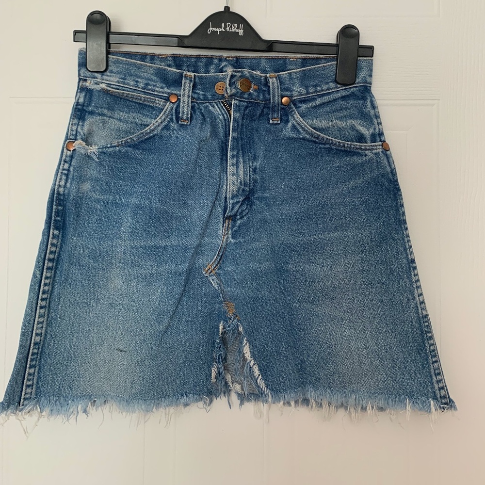 Vintage Wrangler Mini Skirt (reworked)